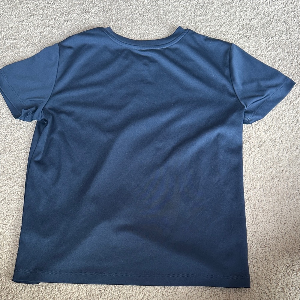 Kids Blue Graphic Soccer T-Shirt - Picture 6 of 6